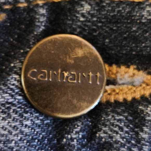 Mens Navy Carhartt Cargo Pant - Picture 7 of 13